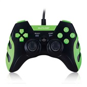 Controle Gamer PS3 PC Preto e Verde JS091 1UN Multilaser