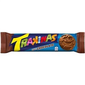 Biscoito Recheado Sabor Chocolate 126g 1 UN Trakinas