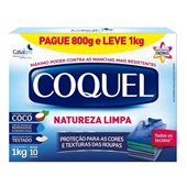 Sabão em Pó Coquel Coco Promocional Leve 1kg Pague 800g 1 UN Casa KM