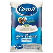 Arroz Branco Tipo 1 Camil PT 1kg