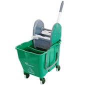 Balde com Espremedor Doblô 30L Verde 1 UN Bralimpia