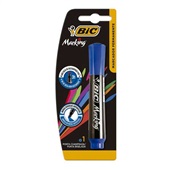 Pincel Marcador Permanente Marking Ponta Chanfrada Azul 1 UN Bic
