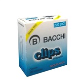 Clips Nº2/0 Niquelado Caixa 100 UN Bacchi