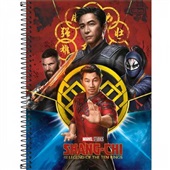 Caderno Espiral Capa Dura Universitário 1 Matéria Shang-Chi 80 Folhas
