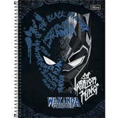 Caderno Universitário Capa Dura 80 FL Pantera Negra C 1 UN Tilibra