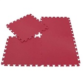 Tapete EVA Vermelho 50x50cm Pacote com 4 UN Seller