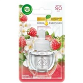 Odorizador de Ambientes Air Wick Elétrico Framboesa e Jasmim Refil 16ml 1 UN Bom Ar