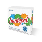 Guardanapo Folha Simples 24x22cm PT 50 FL Santepel