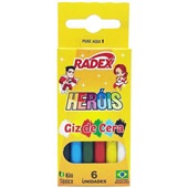 Giz de Cera 6 Cores Radex
