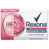 Sabonete em Barra Antibacteriano Água de Rosas 84g 1 UN Rexona