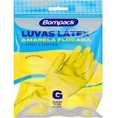 Luva Multiuso Amarela G 1 Par Bompack