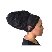 Touca Tela para Cabelos Afros e Volumosos Preto 5 UN Da minha cor