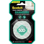 Fita Dupla Face Fixa Forte Banheiro 24mmx1,5m 1 UN Scotch