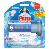 Desodorizador Sanitário Gel Adesivo Marine com 6 Discos e Aplicador 1 UN Pato