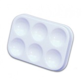 Godê de plástico com 6 cavidades Branco 1 UN Trident