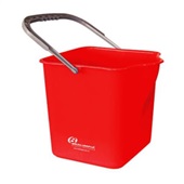 Balde com Alça 25L Vermelho 1 UN Bralimpia
