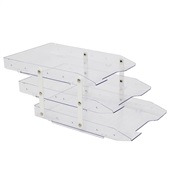 Caixa de Correspondência Tripla Móvel Slim Cristal 1 UN Waleu