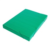 Pasta Polionda Ofício 245x55x340mm Verde 1 UN Polibras