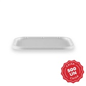 Tampa para Pote Retangular Copaza Transparente 1000ml CX 500 UN