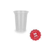 Copo Plástico Descartável Translucido PP 440ml PT 50 UN Copaza