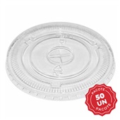 Tampa Pet Transparente com Furo 50 UN Bompack