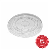 Tampa Pet Transparente Sem Furo 50 UN Bompack