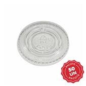 Tampa Pet Transparente para Pote 30ml 50 UN Bompack