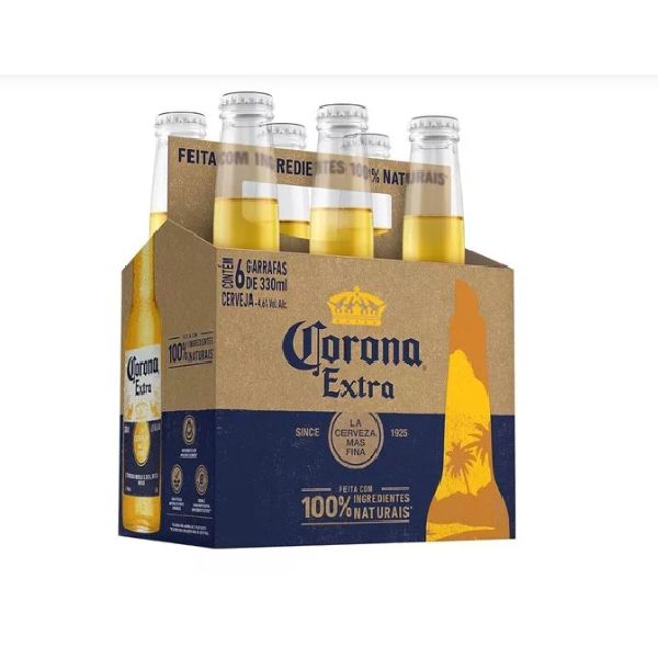 Cerveja Long Neck 330ml Pack 6 UN Corona