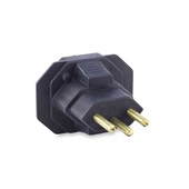 Adaptador de Tomada Tripolar Antigo para Novo Preto 4312 1 UN Force Li