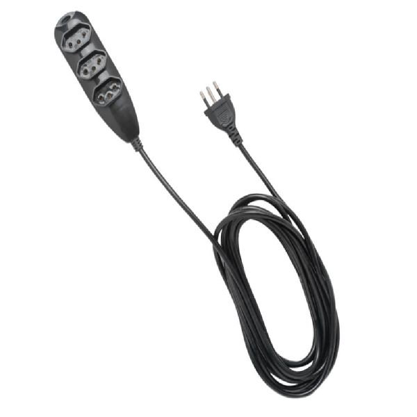 Extensão Elétrica Tripolar 3 Tomadas Preto 3m 1 UN Intelbras