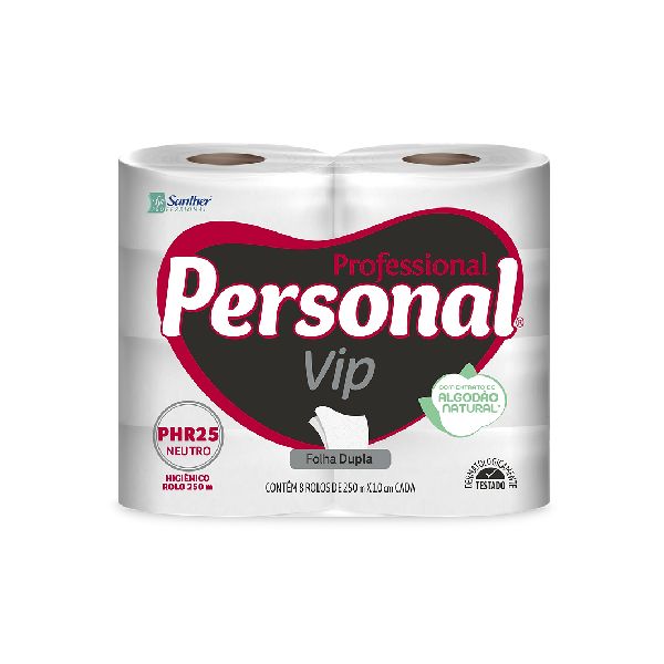 Papel Higiênico Folha Dupla 250m PT 8 RL Personal