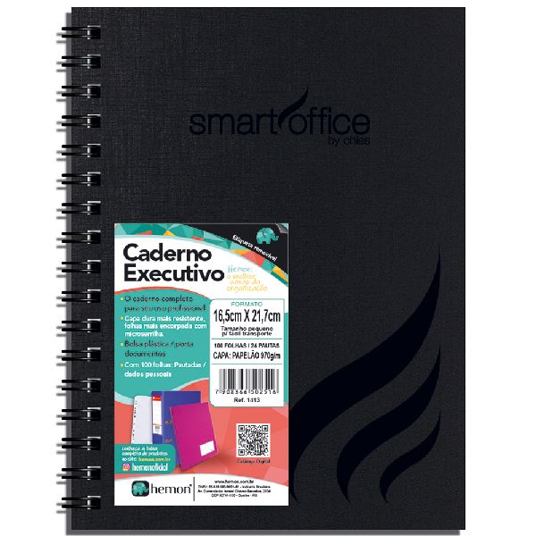 Caderno Executivo Capa Dura 100 Folhas Smart Office 1413  1 UN Chies