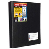 Pasta Catálogo A4 com 25 Envelopes Visor 1169 265x320mm Preto 1 UN Chi