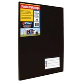 Pasta Catálogo Ofício com 25 Envelopes Visor 4005 247x325mm Preto 1 UN