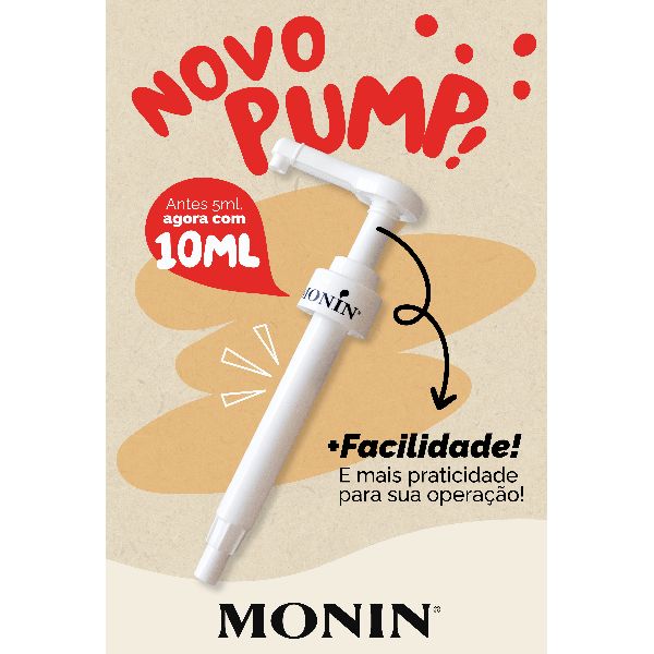 Bomba Dosadora Xarope 700ml Branco 1 UN Monin
