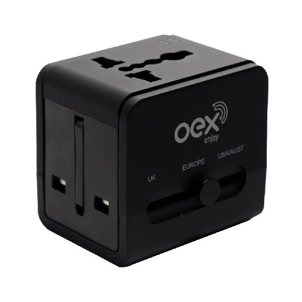 Conversor Universal Bivolt CP101 Preto 1 Un Oex