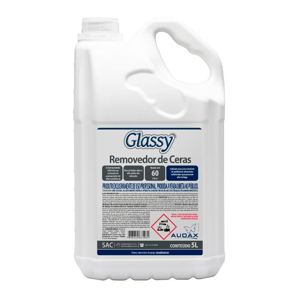 Removedor de Cera Glassy 5L Alto poder de Remoção Rende até 60 M2 por