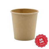 Copo de Papel de Bambu Descartável 180ml PT 50 UN Gimba
