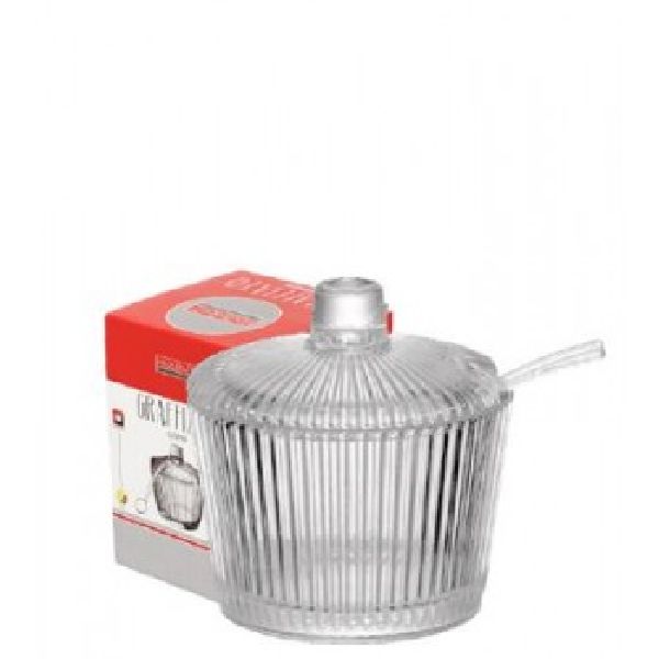 Açucareiro de Vidro com Colher 200ml 1 UN Hauskraft