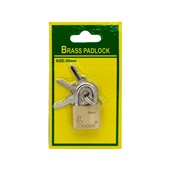 Cadeado em Latão com 3 Chaves 20mm 1 UN Gimba