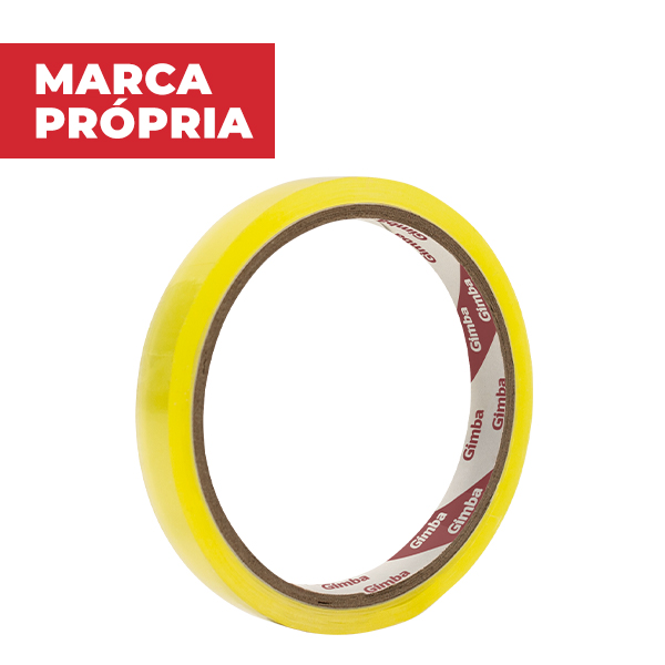 Fita Adesiva Transparente PP 12mmx33m 1 UN Gimba
