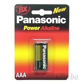 Pilha Alcalina Palito AAA Power PT 2 UN Panasonic
