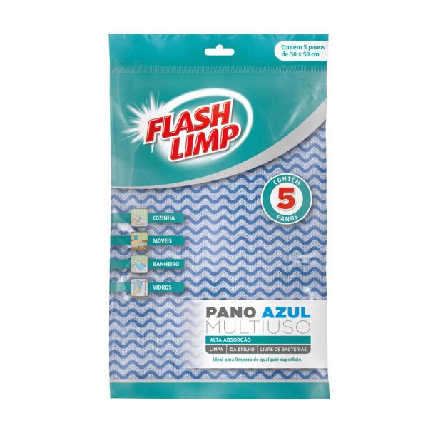 Pano Azul Multiuso FLP4588 5 UN Flash Limp