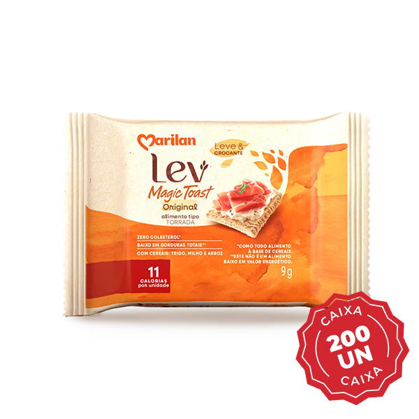Torrada Magica Toast Original 9g CX 200 UN Marilan