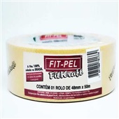 Fita Adesiva Empacotamento FitKraft 48mmx50m 1 UN Fit Pel