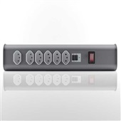 Extensão Totem de Mesa 6 Tomadas e 2 Saídas USB 8361 1 UN Octoo