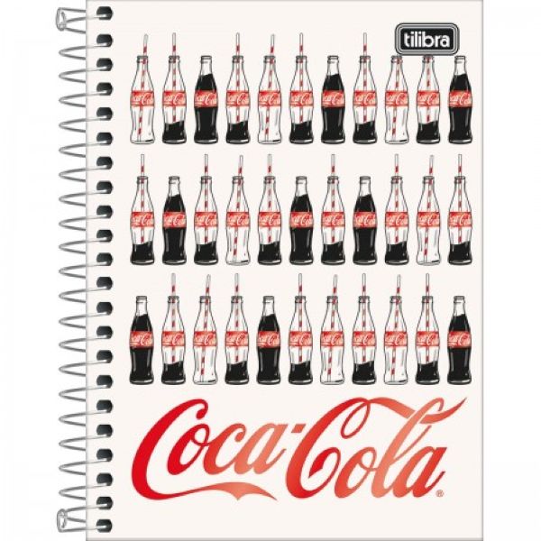 Caderneta Espiral Capa Dura 1/8 80 FL Coca-Cola D 1 UN Tilibra