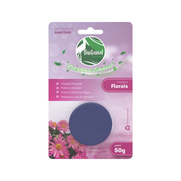Detergente Pedra Sanitária para Caixa Acoplada Florais 1 UN Pantanal