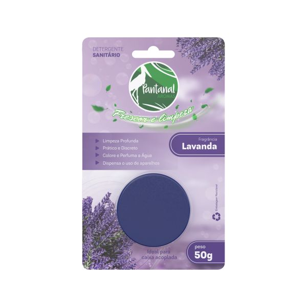 Detergente Pedra Sanitária para Caixa Acoplada Lavanda 1 UN Pantanal