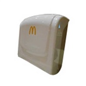 Dispenser Papel Toalha Interfolha Branco para 02 ou 03 Dobras 1 UN Plestin